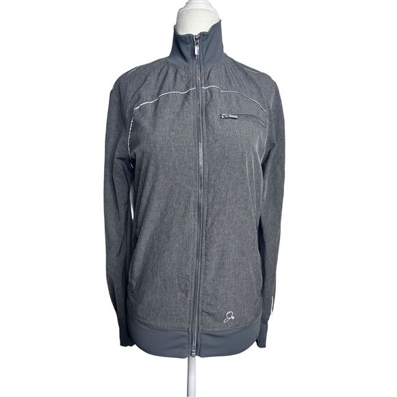 Jaanuu Gray Scrub Nursing‎ Long Sleeve Uniform Jacket Size XS Women's - Picture 1 of 9